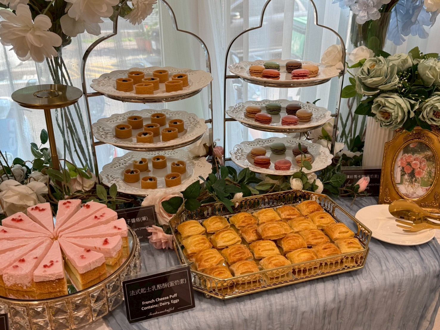 精緻甜點外燴近拍與甜點桌設計